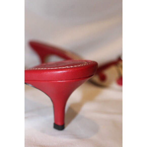 Coach Margot Sandals Cherry Print NIB RED WHITE - Picture 6 of 9